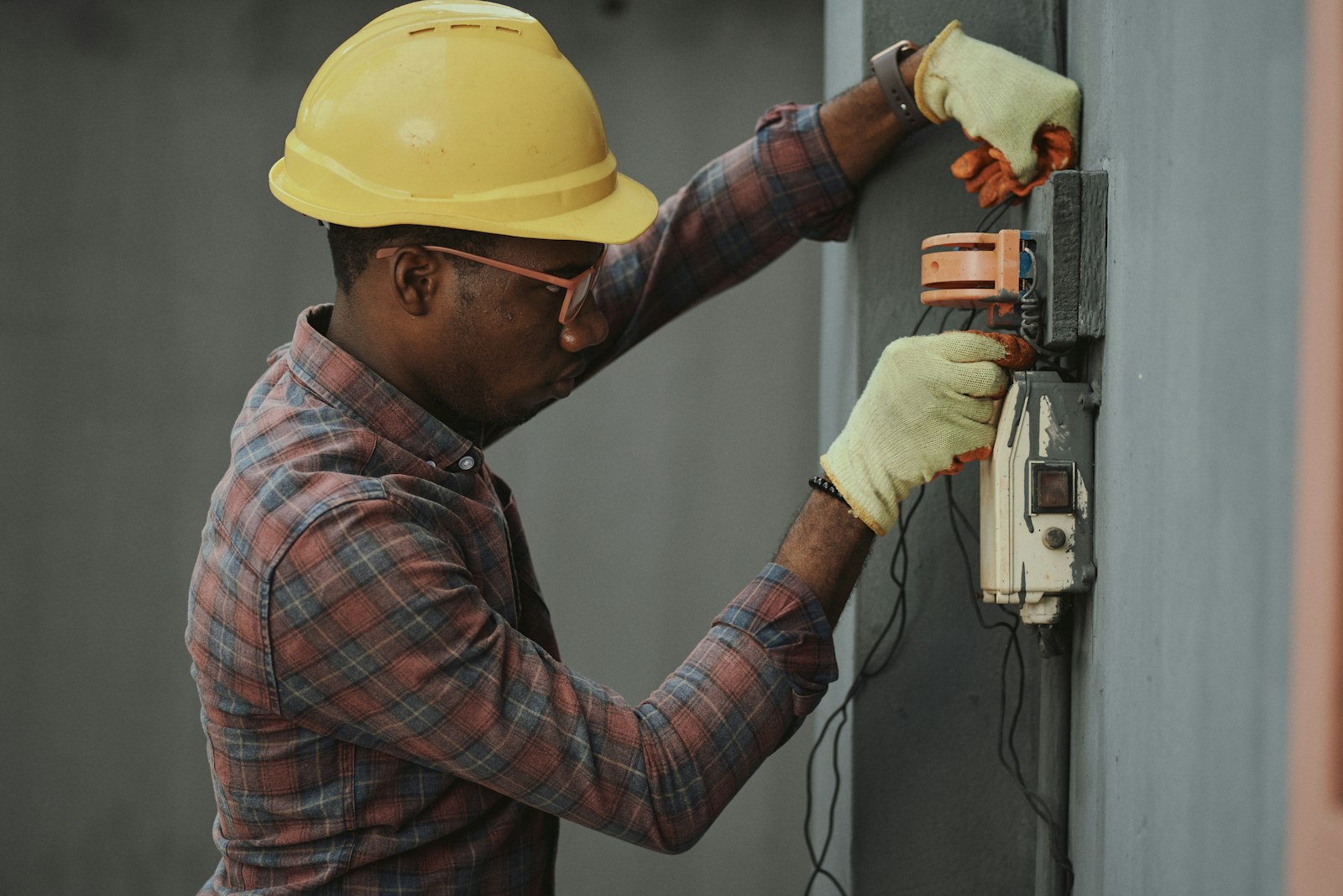Photograph of HVAC field work