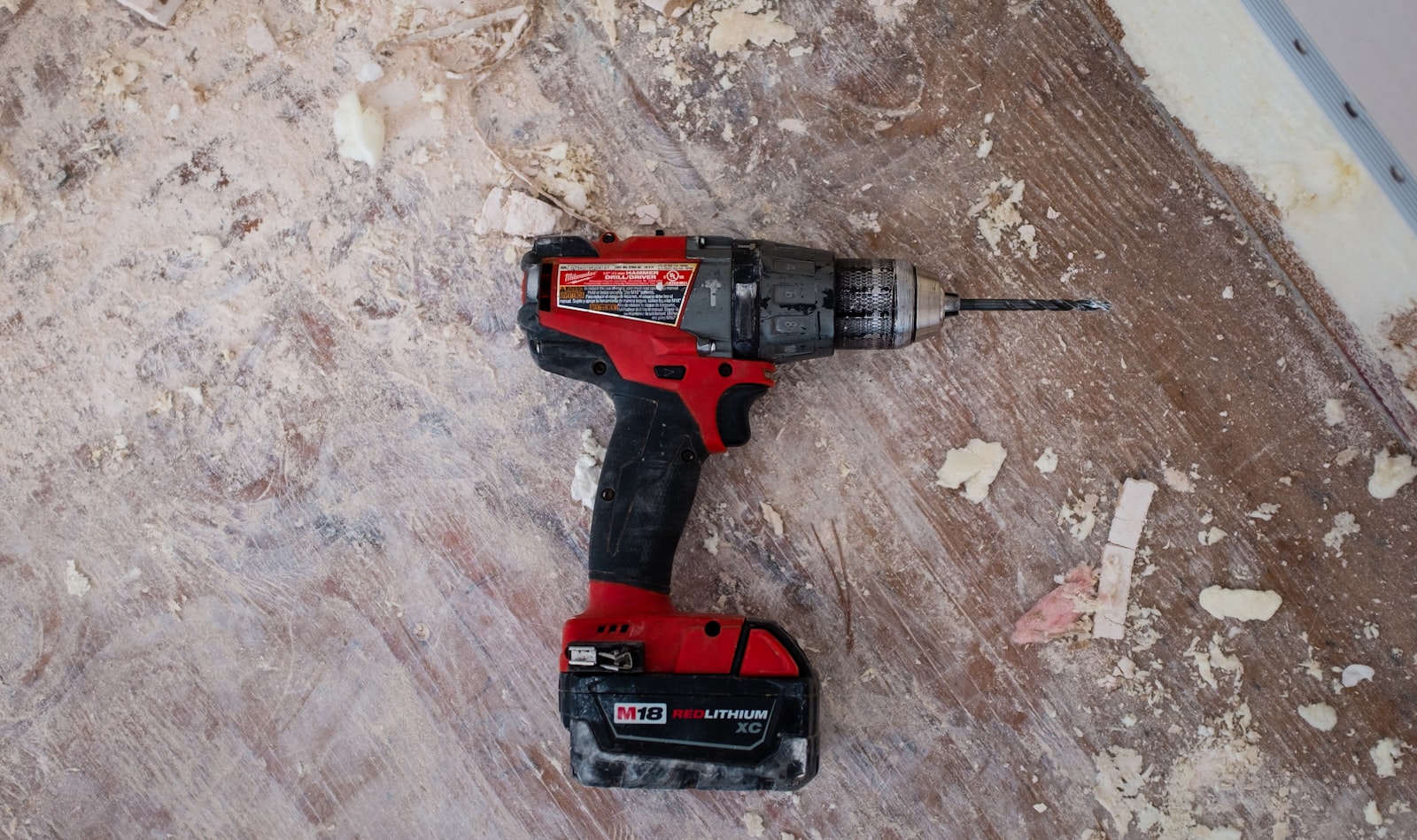 Photograph of real trade tools on a workbench